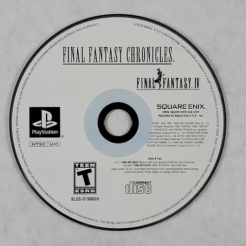 Final Fantasy Chronicles [IV] - Loose Sony PS1 Playstation 1 Disc