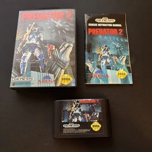 Predator 2 (Sega Genesis, 1992) Complete Cib
