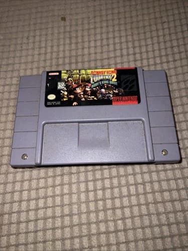 Donkey Kong Country 2 Diddy's Kong Quest (Super Nintendo SNES) Authentic &Tested