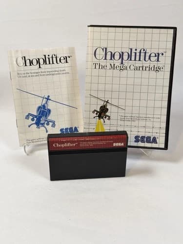 Choplifter! - Sega Master System - Compete CIB - Pins Cleaned!