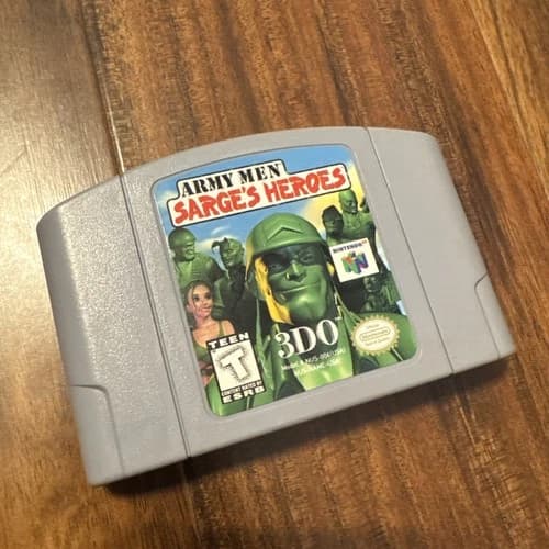 Army Men: Sarge's Heroes N64 (Nintendo 64, 1999) Cart Only/tested