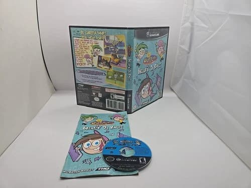 Fairly OddParents Breakin' Da Rules Nintendo GameCube 2003 Tested Cib See Discr