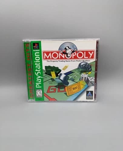 Monopoly Greatest Hits for Sony Playstation One, PS1 Video Game