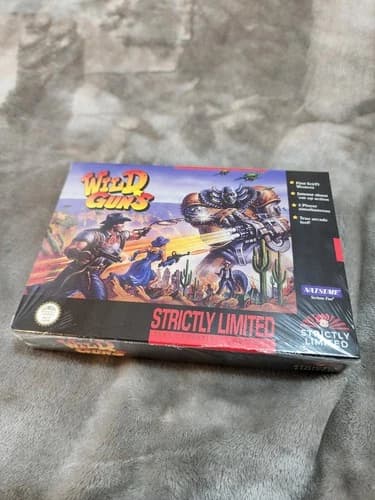Wild Guns Strictly Limited Games Nintendo SNES NTSC New Cib Super Nintendo