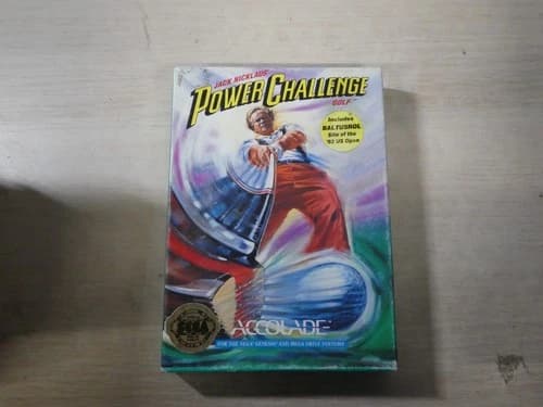Jack Nicklaus Power Challenge Golf Sega Genesis 1993 Complete in Box w/Manual