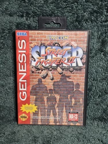 Super Street Fighter II (Sega Genesis, 1994) Complete In Box Cib