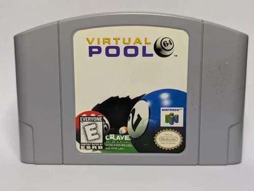 Virtual Pool 64 N64 Authentic Tested Working Nintendo 64 Cartridge