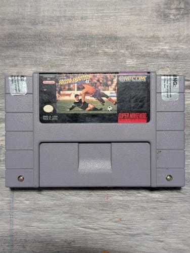 Capcom Soccer Shootout Super Nintendo SNES Authentic Cartridge Only Tested