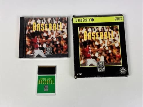 World Class Baseball Complete for TurboGrafx-16 NTSC USA W/ Box