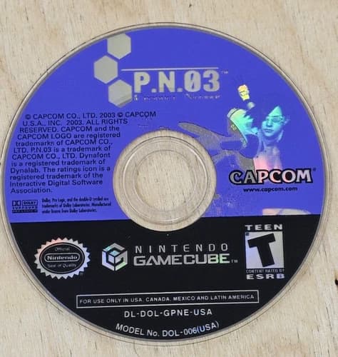 P.N.03 PN03 Nintendo GameCube CD ONLY Clean Disc Tested & Working