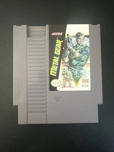 Metal Gear Nintendo Nes Game Cleaned and Tested