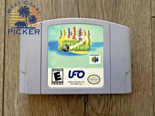 Super Bowling (Nintendo 64 N64) Authentic Tested