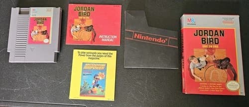 Jordan vs. Bird: One on One (Nintendo NES, 1988) CIB Complete In Box
