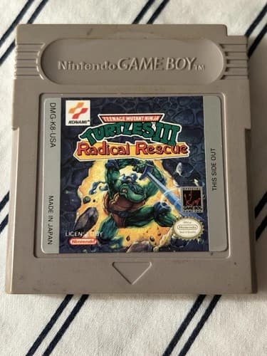 Teenage Mutant Ninja Turtles III: Radical Rescue — TMNT 3, Gameboy, 1993, Tested