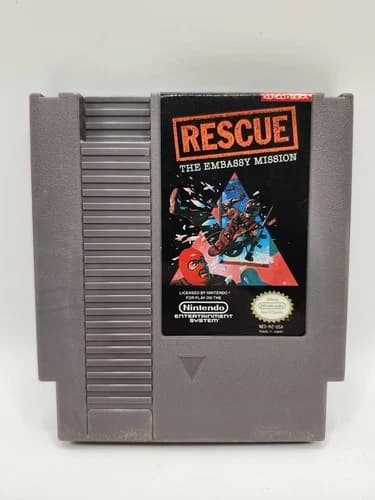 Rescue: The Embassy Mission NES (Nintendo Entertainment System 1990) Tested Rare