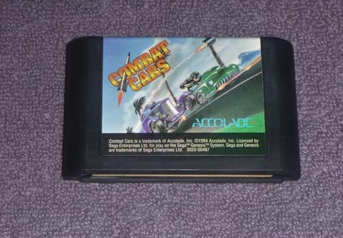 Combat Cars (Sega Genesis, 1994)-Cart Only