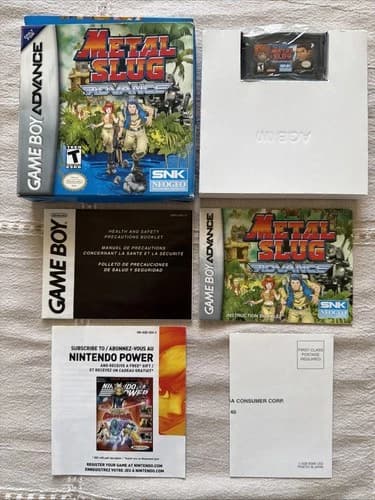 Metal Slug Advance (Nintendo Game Boy Advance, 2004) Complete In Box CIB