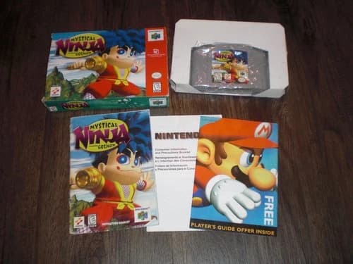 Mystical Ninja Starring Goemon Nintendo 64 N64 COMPLETE CIB Box Manual Inserts