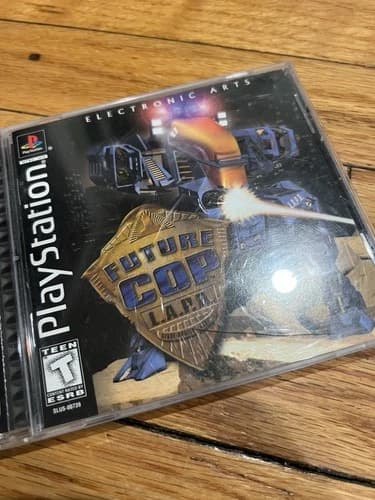 Future Cop LAPD Sony PlayStation 1 (PS1) Black Label Complete Manual CIB