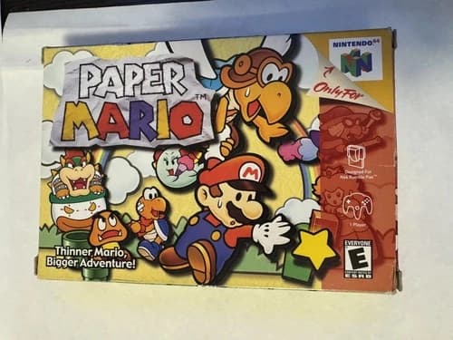 Paper Mario (Nintendo 64, 2001) Complete CIB N64