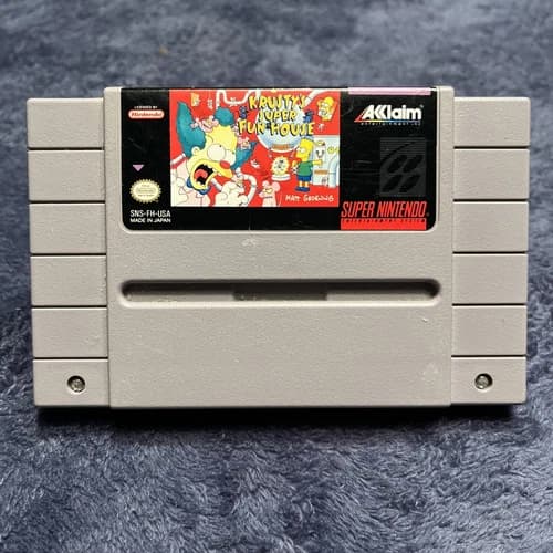 Krusty's Super Fun House for Super Nintendo SNES Cartridge Only