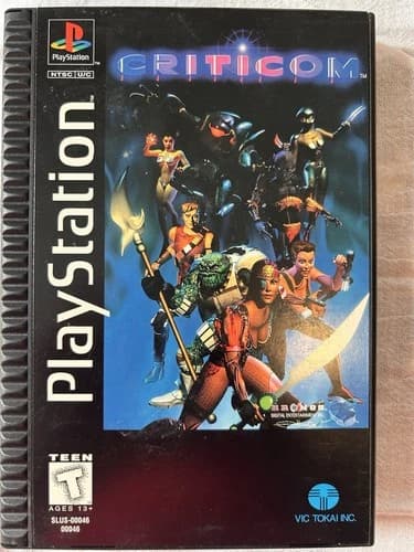 Criticom (Sony PlayStation 1 PS1) Long Box Complete CIB Great Shape