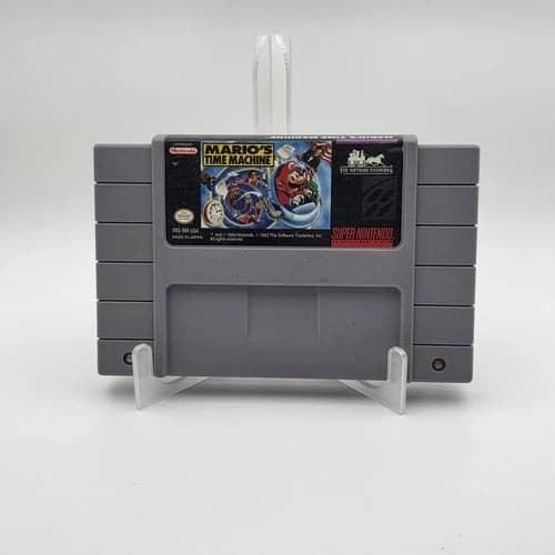 Mario's Time Machine (Super Nintendo SNES, 1993) Tested Working