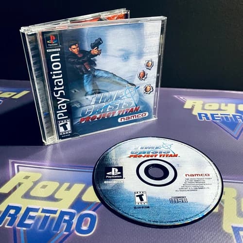 Time Crisis: Project Titan (Sony PlayStation 1 PS1, 2001) CIB w/ Reg Tested