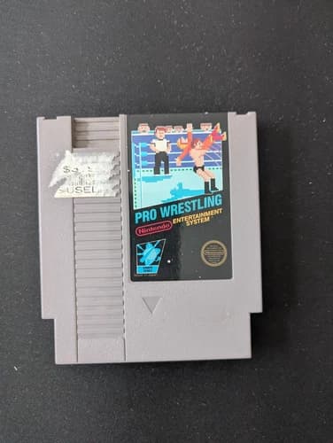 Pro Wrestling - Nintendo NES Game - Authentic - Tested - Free Shipping