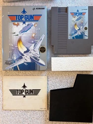 Top Gun Nintendo Entertainment System NES Complete CIB Tested Authentic