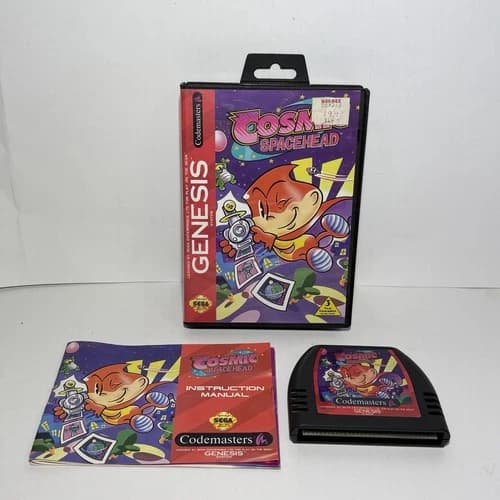 Sega Genesis Game Cosmic Spacehead CIB Complete In Box With Manual