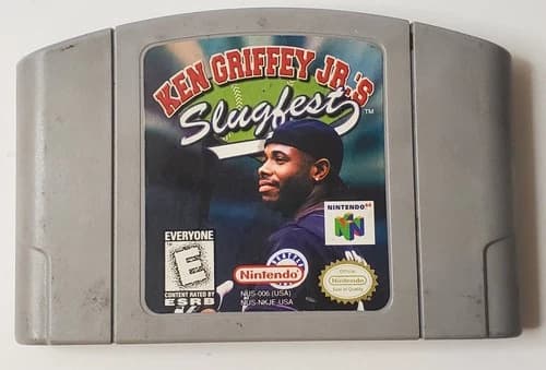 Ken Griffey Jr.'s Slugfest - Nintendo N64 Game Sports Cartridge Authentic Tested