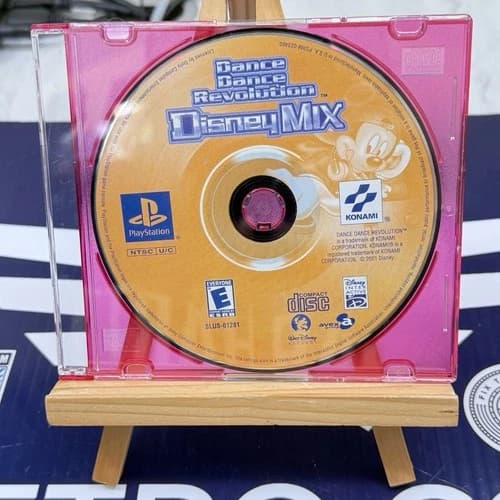 Dance Dance Revolution Disney Mix - PlayStation 1 PS1 Game Disc Only Works