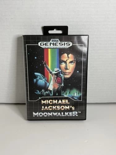 Michael Jackson's Moonwalker (Sega Genesis, 1990) CIB COMPLETE WITH MANUAL