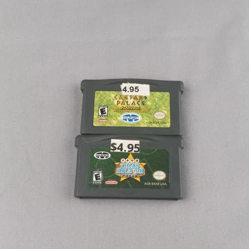 Caesars Palace Advance and Texas Hold'em Poker Game Boy Advance Games