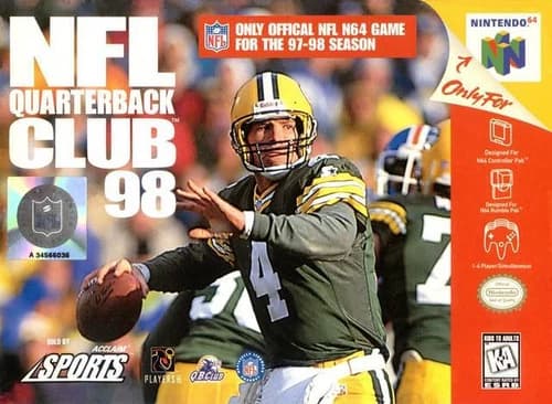 NFL Quarterback Club 98 N64 Great Condition Fast Shipping
