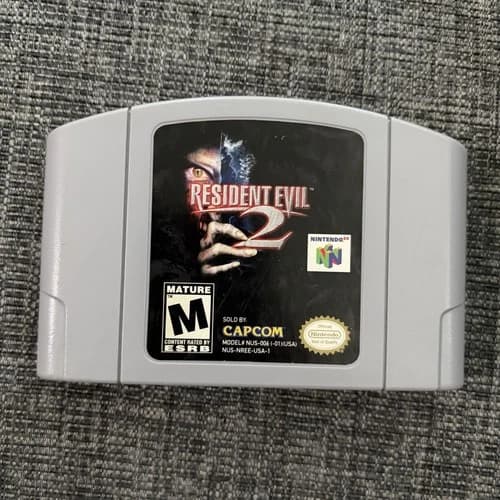 Resident Evil 2 Nintendo 64 N64 Cleaned Tested Authentic
