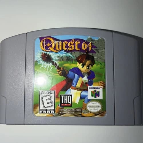 Nintendo Quest 64 N64 Cartridge 1998, Authentic