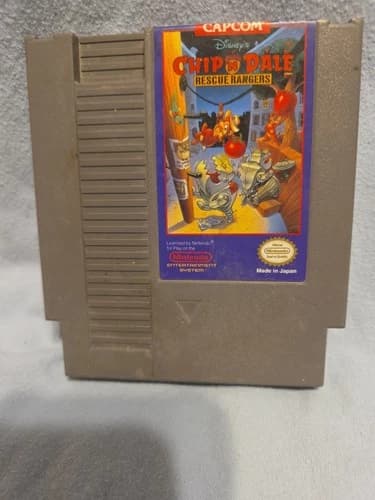 Chip N Dale Rescue Rangers (Nintendo NES, 1990) Video Game Cartridge Tested