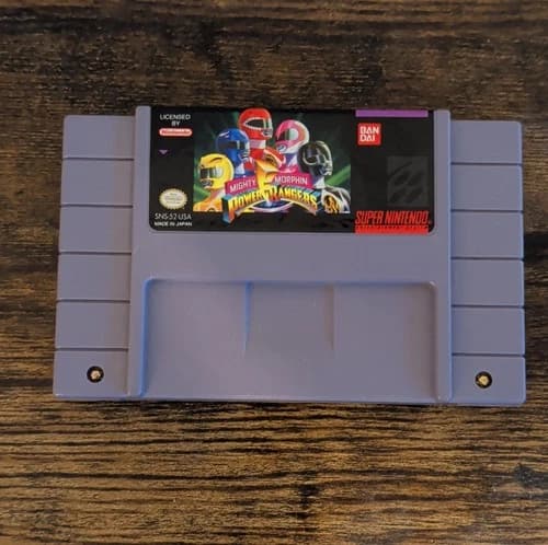 Bandai Mighty Morphin Power Rangers Super Nintendo SNES NTSC-U/C Cartridge