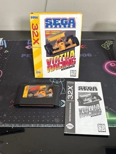 Virtua Racing Deluxe Sega Genesis 32X CIB Box Manual Cartridge 1994
