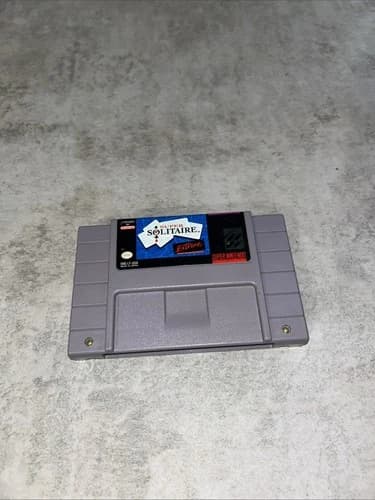 Super Solitaire (Super Nintendo Entertainment System, 1993) Tested And Working