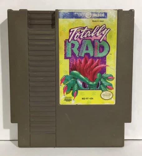 TOTALLY RAD Nintendo NES - GAME CART ONLY - Jaleco WORN LABEL Tested & WORKING