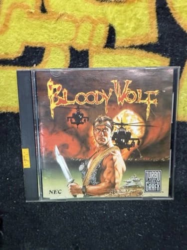 Bloody Wolf (TurboGrafx-16, 1990) Tested & Working! CIB