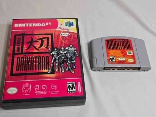 Daikatana - Nintendo 64 N64 - Cart Only - AUTHENTIC - TESTED - BLOCKBUSTER