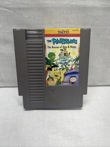 Flintstones The Rescue of Dino and Hoppy (Nintendo NES, 1991) Cart Only Tested