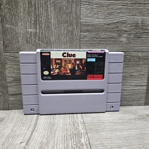 Clue SNES 1992 Super Nintendo Entertainment System Tested