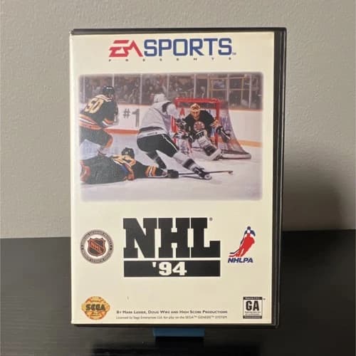 NHL 94 Sega Genesis (1993) CIB Complete In Box | Bad Save Battery | EA Sports