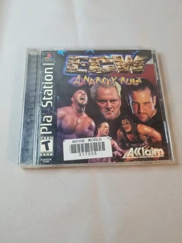 ECW: Anarchy Rulz (Sony PlayStation 1, 2000) CIB Tested