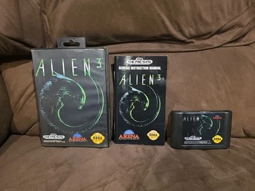 SEGA GENESIS ALIEN 3 COMPLETE IN BOX CIB AUTHENTIC RARE